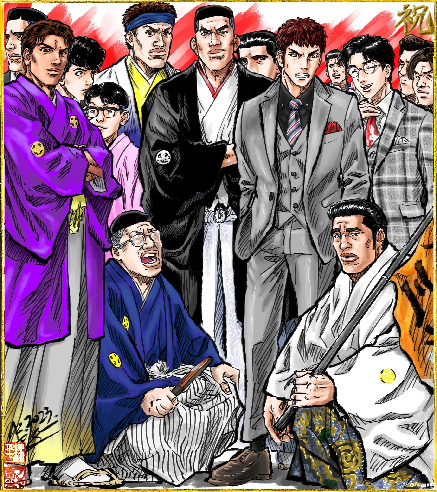 《灌篮高手》动画电影作画监督芦谷耕平应援绘公开​​​