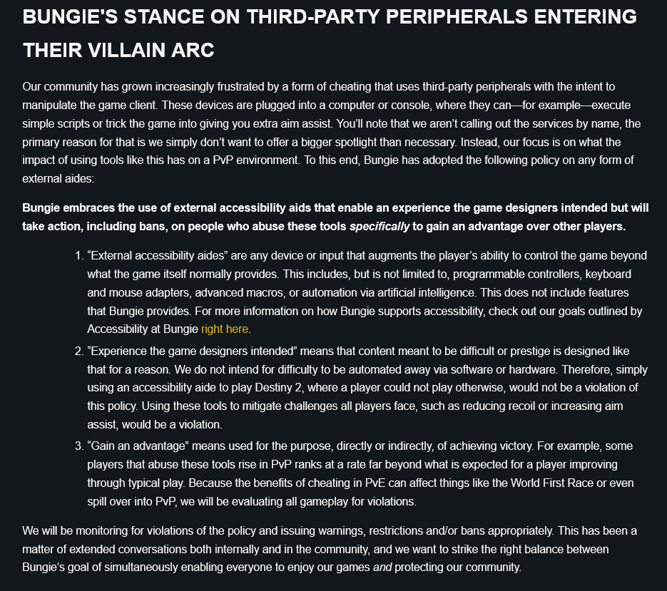Bungie宣布将打击硬件外挂 一大波《命运2》封禁即将来袭